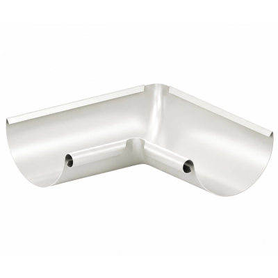 Narożnik wewnętrzny KROP STAL Ø130 mm 135° – biały RAL 9010